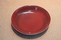 Copper-red plate