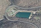 View of the horseshoe bend from the air