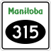 Provincial Road 315 marker