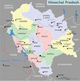 కరేరి సరస్సు is located in Himachal Pradesh