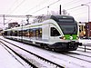 An Sm5 class EMU in Riihimäki, Finland, on a trial run in 2009