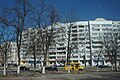 A multi-storey apartment block