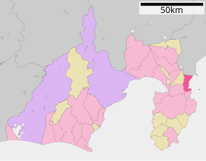 Lage Atamis in der Präfektur