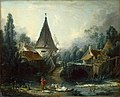 François Boucher: Landschaft bei Beauvais, 1740er Jahre, Eremitage, St. Petersburg