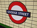 Station platform roundel