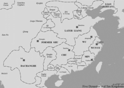 Map showing the location of Dachanghe