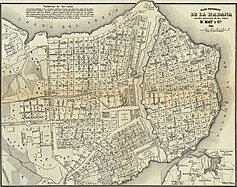 Map of Habana in 1853