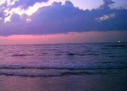 Clouds over the sea at Panambur Beach