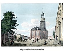 III 6 Die große Michaelis-Kirche in Hamburg (auch als Hochkant-Version)