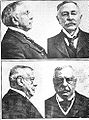 Mugshot of Adolf Beck (top), falsely imprisoned for the crimes of William Meyer (bottom)