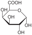 α-D-Galacturonsäure in Haworth-Schreibweise