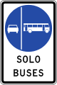 RO-12a Buses only in right lane