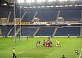 Edinburgh playing against Munster at Murrayfield Stadium in the 2007-08 Magners League