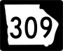 State Route 309 marker