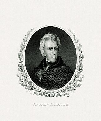 BEP engraved portrait of Jackson as President