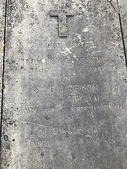 tomb stone of Keesom