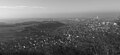 Panoramablick von der hinteren Ruine Wartenberg (Turm) in Muttenz zum Bruderholz und nach Basel