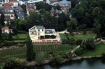 Pompejanum in Aschaffenburg, Lage: Pompejaner