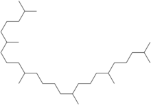 Structuurformule van squalaan