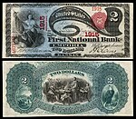 $2 Series 1875, First National Bank, Emporia, Kansas