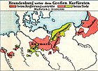 Brandenburg-Preußen mit der zentralen Kurmark und Preußen um 1688