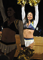 A San Diego Charger Girl performing in 2009.