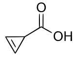 Strukturformel von Cycloprop-2-encarbonsäure