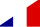 Diagonally split flag of Togo and France