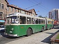Der frühere Gelenktrolley 105, hier 2015 beim chilenischen Oberleitungsbus Valparaíso wo er seine alte Nummer behielt