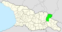 Location of Akhmeta Municipality in Georgia