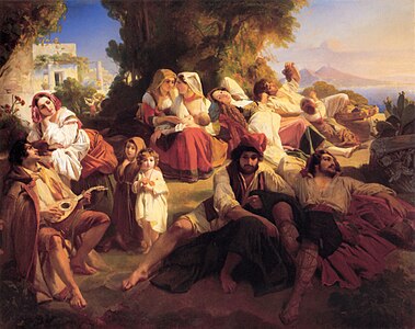 Il Dolce far niente by Franz Xaver Winterhalter