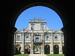 Kirby Hall, attached walls and archways