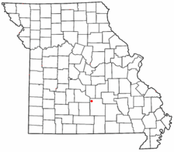 Location of Plato, Missouri