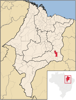 Location of Lagoa do Mato in the State of Maranhão