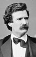 A portrait of Mark Twain.