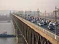 Vehicles on the Nanjing Yangtze River Bridge