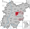Lage der Gemeinde Schwarzhofen im Landkreis Schwandorf
