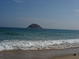 Het strand van Xichong.