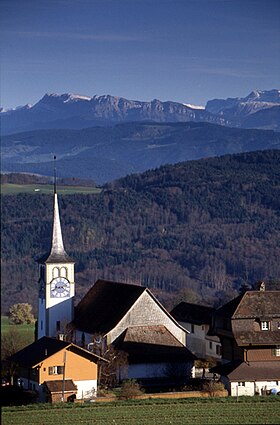 Kirche Zimmerwald, Belpberg und Sieben Hengste