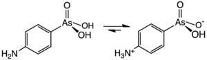 Chemical structure of arsanilic acid