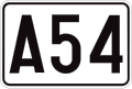 F23b: Nummernschild für Autobahnen