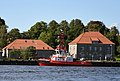 Tollboden med pakkhus sett fra Gamlebyen Foto: Jan-Tore Egge