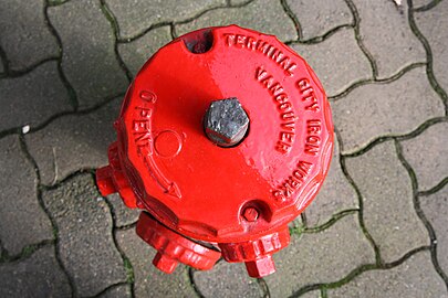 Fire hydrant 5 sided top nut