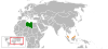 Location map for Libya and Malaysia.