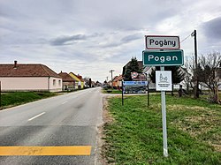 Pécsi street in Pogány