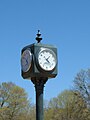 A clock at Southern Adventist University.