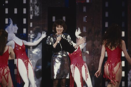Paola Felix, Auftritt in Supertreffer, Foto: Hans Gerber, 1989