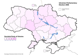 Socialist Party of Ukraine results (5.69%)