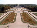 Ansicht des von André Le Nôtre gestalteten Gartens von Schloss Vaux-le-Vicomte