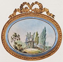 Schnepfenhäuschen in Hohenheim um 1781.